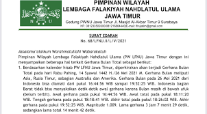 Check spelling or type a new query. Gerhana Bulan Total Surat Edaran Nu Imbau Warga Salat Sunah