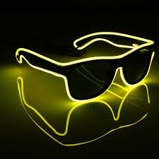 Led El Wire Glasses Light Up Glow Sunglasses Eyewear Shades For Nightclub Party Home