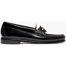 Black And White Penny Loafers Madewell G H Bass Co Weejuns Penny Loafers 110 Liked On Polyvore Featuring Shoes Loafers Black White Penny Loafers Loafers For Women Women Shoes