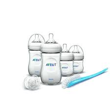 Philips Avent Natural Newborn Starter Set A Selection Of Four Natural Bottles 2 X 4 Oz 2 X 9 Oz C Natural Newborn Baby Feeding Bottles Natural Baby Bottle