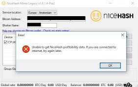 Exchange rate of 1 btc = 38114.20 usd was used. Unable To Get Nicehash Profitability Data Issue 401 Nicehash Nicehashminer Github