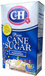 1 pound granulated sugar = 2 ¼ cups (540ml) 1 pound brown sugar = 2 ⅔ cups (640ml) 1 pound powdered sugar = 4 cups (960ml) Amazon Com C H Pure Cane Powdered Confectioners Sugar 1 Lb Grocery Gourmet Food