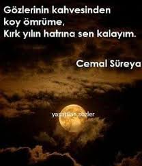 Gozlerinin Kahvesi Cemal Sureya Guzel Soz Sarkilar Gozler