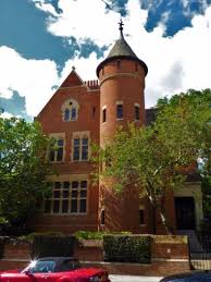 Old photo of the back of jimmy page's medieval home, the tower house which was obtained from the archives. Tower House Led Zeppelin S Jimmy Page S Residence Izobrazhenie London Rock Music History Tours London Tripadvisor