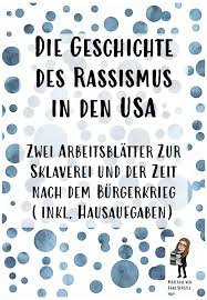 Die Geschichte Des Rassismus In Den Usa Unterrichtsmaterial Burgerrechtsbewegung Geschichte