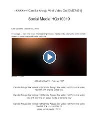 XNXX++!!Camilla Araujo Viral Video On Social Media!HQx10019
