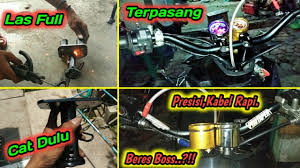 Modifikasi Stang Trondol Beat Fi Kabel Rapi Pasang Post Comp Custom Vlog 92 Youtube