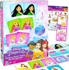 Amazon.com: Disney Princess Educational Toy Bundle Disney Princess Memory  Game Set - Disney Princess Matching Game with Disney Stickers and More  (Disney Learning Toy) : Toys & Games