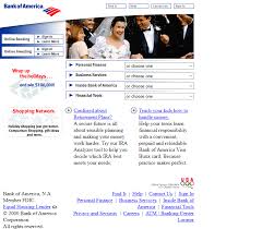 Bank of america doesn't charge an application fee or an annual fee, and it will cover all closing for more information about bank of america's heloc, visit the bank's website or call. Bank Of America Website In 2000 Bank Of America Web Design Online Banking