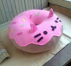 Pusheen Donut Stuffed Animal Plush Toy Anime Stuff I Want Almohadas De Bricolaje Almohada Para Gatos Manualidades