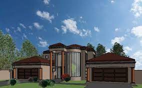 Modern 4 Bedroom House Design Flat Roof House Plans Nethouseplansnethouseplans Beautiful House Plans House Plans South Africa Tuscan House Plans