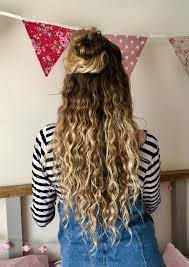 I Did It My Hair Is Finally How I Want It Natural Curly Hair Blonde Balyage Long Blonde Curly Hair Curly Hair Styles Naturally Natural Curls Hairstyles