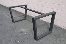 This asian coffee table is a simple design with a beautiful walnut finish. Hand Crafted Industrial Style Steel Table Base By Steeldesign Custommade Com