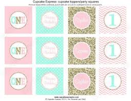 Rose Gold Happy Birthday Cake Topper Printable Pink Mint Gold Invitation Girls First Birthday Invitation First Birthday Girl Pink Mint Gold Birthday Chalkboard Invite Printable 1031 Girl First Birthday Pink Mint Gold Cupcake Toppers Printable