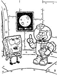 Download or print this amazing coloring page: Spongebob Squarepants Coloring Page Sponge Bob Square Pants Sandy Cheeks All Kids Network