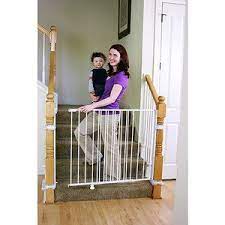 Regalo Extra Tall And Wide 2 In 1 Stairway And Hallway Wall Mounted Baby Gate Bonus Kit Includes Banister And Wall Mounting Kit Walmart Com Baby Gate For Stairs Baby Safety Gate Top
