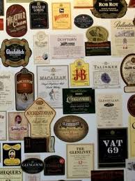 A comprehensive alphabetical list of scotch whisky brands, including single malts such as laphroaig and macallan, blended whiskies including ballantine's and johnnie walker, blended malts such as monkey shoulder, and grain whiskies like haig club. Pin On Whisky Logos Names And Labels