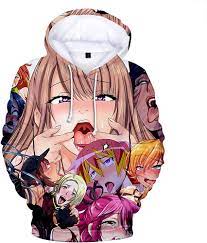 3D Ahegao Hoodie Sweatshirt Men Women Shy Girl Face Sweatshirt Japan Anime  Sexy Streetwear Harajuku Oversized Zipper Jackets,2XL,1 : Amazon.nl: Fashion