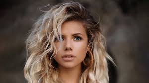 Wallpaper Model, Blue Eyes, Close Up, Profile, Nata Lee for mobile and  desktop, section девушки, resolution 2205x1240