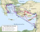 St. Paul's missionary journeys in the Mediterranean. | Download ...