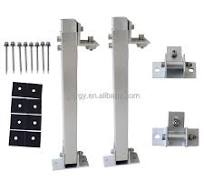 Adjustable Front & Rear Leg Set Solar Panel Tilt Mount Brackets Kit  Aluminum Mounting Set