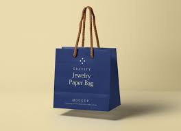 This Is A Psd Jewelry Paper Bag Mockup To Complement Our Psd Shopping Bag Mockup Series You Can Change The Handle And Bag Color Acco Bag Mockup Paper Bag Bags