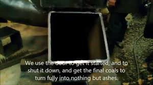 Use a square to position the stove pipe at a 90 degree angle, and tack weld it on one side. 4 Inch Square Rocket Stove Update Final Product Youtube Rocket Stoves Outdoor Heating Stove