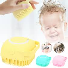 Part drill brush cleaning scrubber kitchen bathtub carpet grout attachment. Silicone Bath Scrubber Shower Gel Brush Life Changing Products