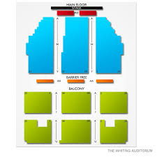 The Whiting Auditorium 2019 Seating Chart