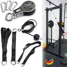 In today's video we are going to be showing you how to make your own lat pull down system / tricep pulldown system. Diy Pulley Cable Machine System Arm Biceps Triceps Blaster Fitness Hand Strength Workout Equipment Buy At A Low Prices On Joom E Commerce Platform