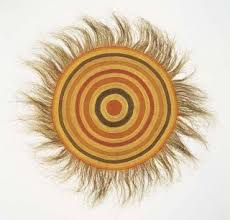 On Weaving Judy Baypungala Wurlaki People Nt B 1941 Circular Mat 2004 Twined Pandanus Palm Leaf With Natural Dye Gallery Of Modern Art Art Indigenous Art