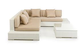 With comfy seat cushions in all kinds of colors and patterns, these sectionals will blend with your existing decor. Corona Modern Patio White Sectional Sofa Set Outdoor Furniture Advancedinteriordesigns