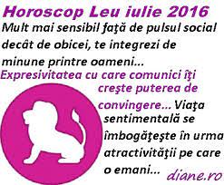 Uranus în sextil cu jupiter şi în opoziţie cu pluton pe 1 iulie 2016 aduce în prim plan dărnicia, generozitatea ta faţă de alţii şi a altora faţă de tine. Horoscop Leu Iulie 2016 Diane Ro