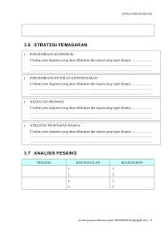 Contoh Proposal Usaha Atau Rencana Bisnis Proposal