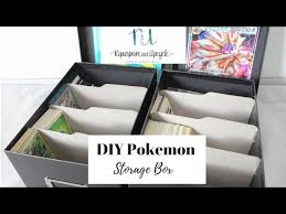 Pokeguardian / the pokemon company. Diy Pokemon Storage Box With A Photo Storage Box Great Pokemon Organization Solution Youtube