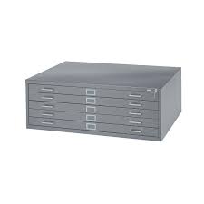 The box's side, bottom and top panels are usually 5 ⁄ 8 to 3 ⁄ 4 inch (15 to 20 mm) thick, with the door overlaying all but 1 ⁄ 16 inch (2 mm) of the box edge. Safco Steel Flat File Cabinets Talas
