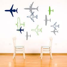 This airplanes name wall decal will decorate your child's nursery room fun and special. Airplane Wall Decal Aviation Childrens Bedroom By Janeymacwalls Airplane Wall Airplanes Wall Decals Wall Decor Stickers