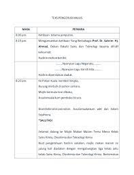 Skrip pengacara p engacara majli s perasmian perasmia n. Teks Pengacara Majlis Formal