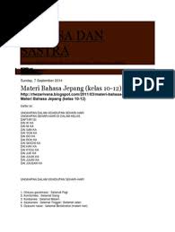 Daftar materi bahasa jepang super lengkap. Buku Bahasa Jepang Kelas 12 Pdf Masnurul