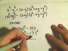 Factoring Sums And Differences Of Cubes Ex 3 Math Worksheets I Love Math Love Math