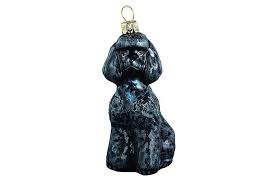 This glossy porcelain ornament is a great gift for family and friends, commemorating each holiday or special. Toy Poodle Ornament Black
