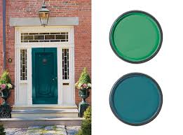 I saw a cute historic home with a similar siding color and a turquoise door. Best Front Door Paint Colours House Home