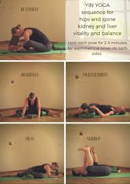 Yin Yoga Hips And Spine 30 Min Use The Sequence Card Or The Video Yin Yoga Sequence Yin Yoga Yoga Benefits