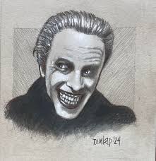Hello, I share a fan art that I made for a comic project, where a silent  film character inspires a version of the Joker called SMILE, and a young  Kirk Alyn a