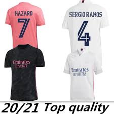 2021 Real Madrid Jerseys 20 21 Soccer Jersey Hazard Sergio Ramos Benzema Vinicius Camiseta Football Shirts Uniforms Men Kids Kit Sets 2020 2021 From Zxc503 12 81 Dhgate Com