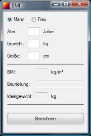 Bmi tabelle für frau und mann nach alter und geschlecht. Bmi Rechner 1 10 Download Freeware De