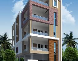 4 Floors Apartment On Behance In 2020 Small House Front Design Building Front Designs Single Floor House Design