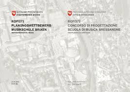 ROP/272 PLANUNGSWETTBEWERB MUSIKSCHULE BRIXEN ...