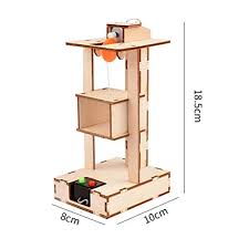 Realizzare un'unità di sollevamento con le proprie mani non è un compito facile, perché per farlo funzionare nel modo richiesto, è necessario seguire rigorosamente le istruzioni per il montaggio. Fotoe20 It Shop Toyandona Giocattolo Fai Da Te Telecomandato Equipaggiamento Fisico Gru Montacarichi Ascensore Modello Educazione Tecnologia Stelo Produzione Assemblaggio Scienza Kit Esperimento Senza Batteria