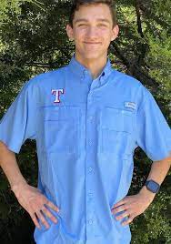 Home Short Sleeve Dress Shirt Short Sleeve Dresses Texas Rangers